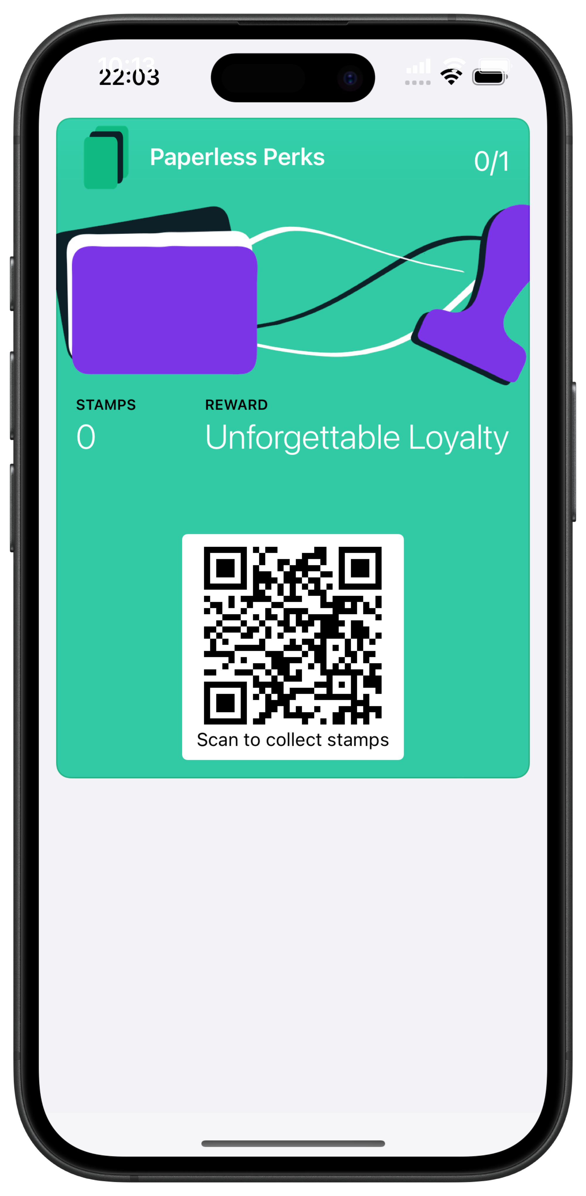 Screenshot of an apple wallet card